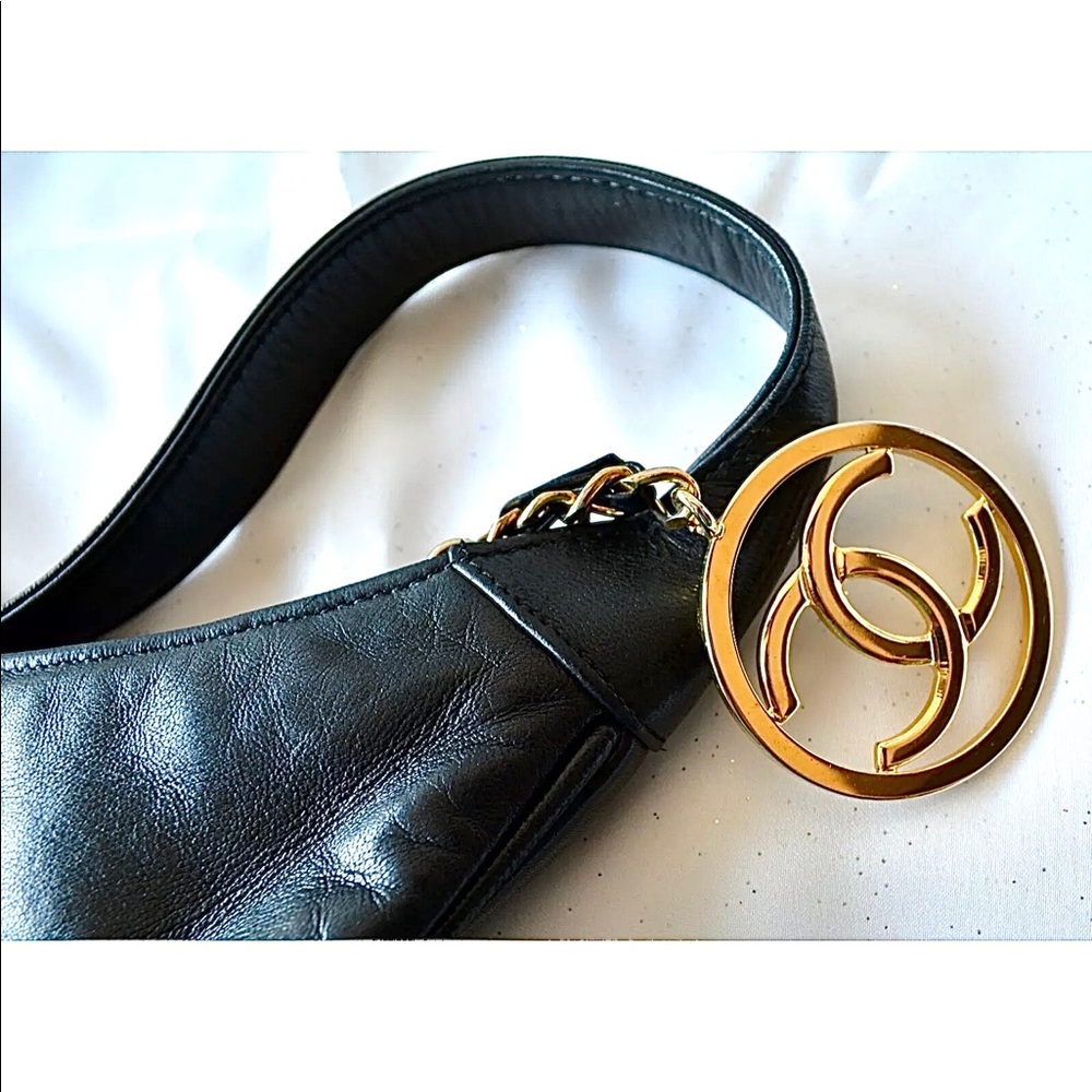 💎LARGE RARE💎CHANEL RARE HOBO LEATHER - Picture 6 of 11